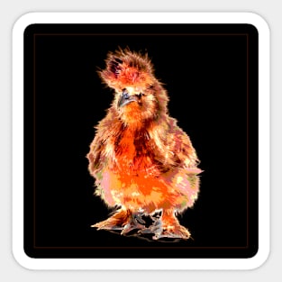 silkie chicken Sticker